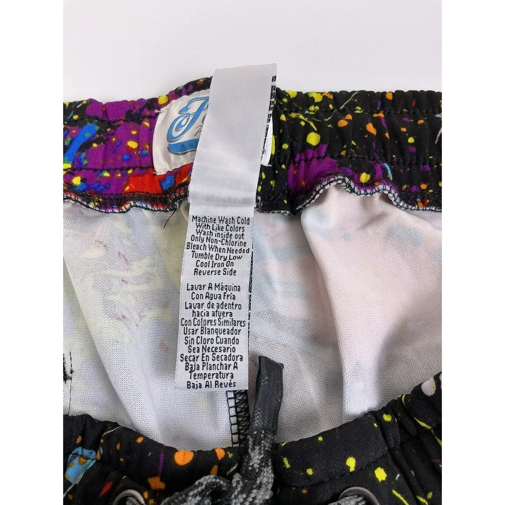 Fresh Prints of Bel-Aire Paint Splatter Joggers XLG Drawstring Pockets MSRP $62‎